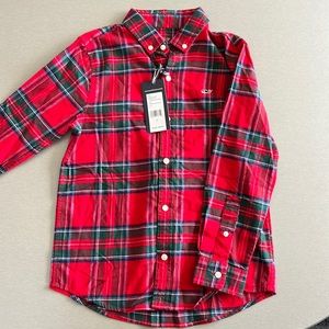 Vineyard Vines Youth Boys Button Up - Size 7 NWT